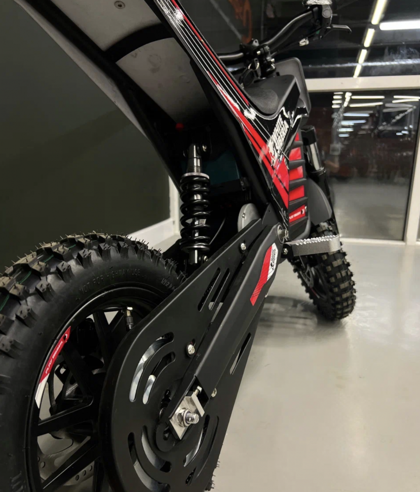 Детский электромотоцикл WHITE SIBERIA MUXA 1300w