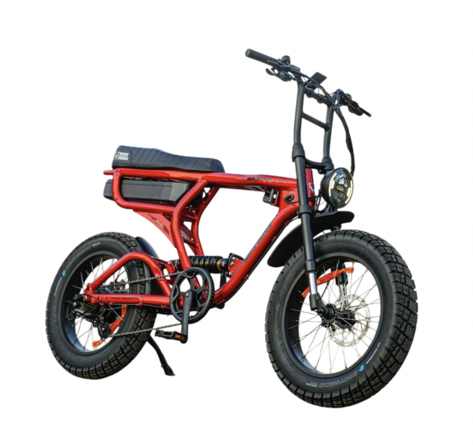 Электровелосипед Scrambler X pro 20 дюйм 48V25А 1000W (красный)
