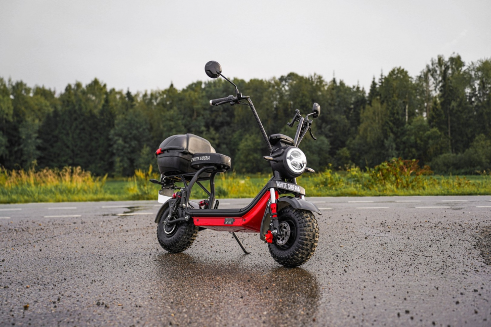 Электроскутер WHITE SIBERIA MINI R 2.0 1200W RED