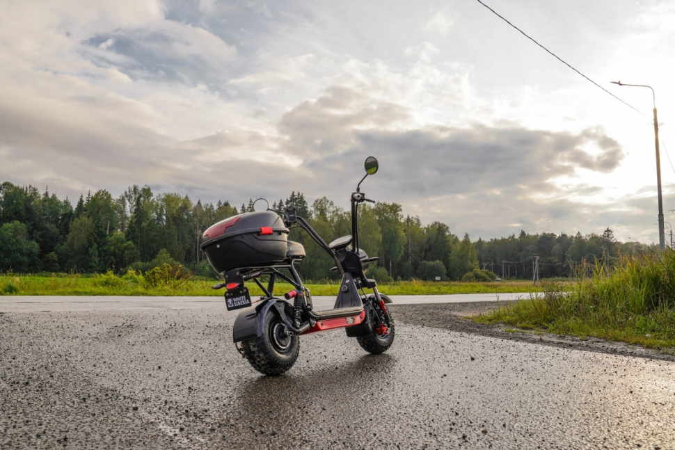 Электроскутер WHITE SIBERIA MINI R 2.0 1200W RED