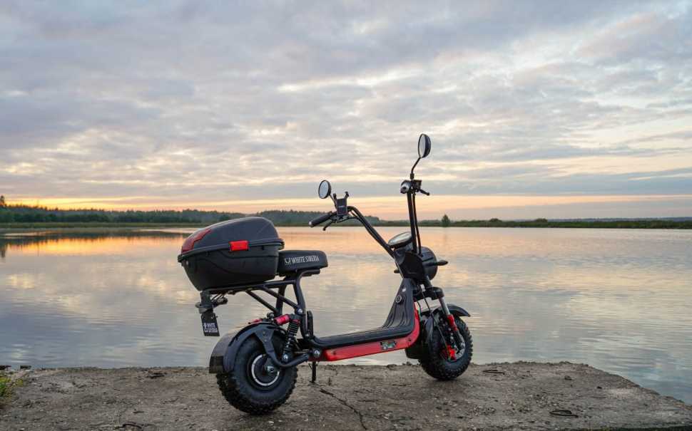 Электроскутер WHITE SIBERIA MINI R 2.0 1200W RED